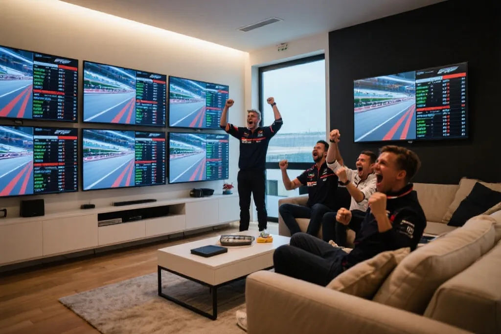 疾驰赛道上的多屏奇迹——新爱体育同步体验，点燃F1粉丝激情